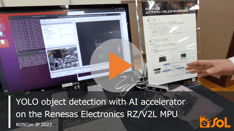 YOLO object detection with AI accelerator demo